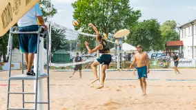 Otwarte Mistrzostwa Węgorzewa w Siatkówce Plażowej Mężczyzn - Sztynort 2023 - zdjęcie 60