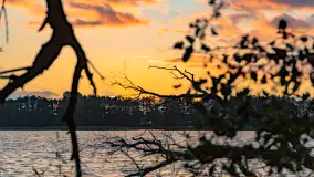 Zachód słońca nad jeziorem Mój, październik 2023 r. - zdjęcie 48