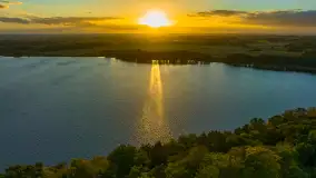 Zachód słońca nad jeziorem Mój, październik 2023 r. - zdjęcie 8