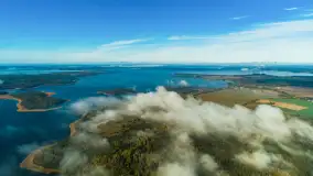 Październikowe mgły nad jeziorem Kisajno - zdjęcie 17