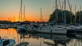 Zachód słońca w Sztynorcie na kilkunastu zdjęciach, wrzesień 2023 r. - zdjęcie 2