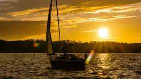 Zachód słońca nad jeziorem Bełdany, Mazurski Raj - zdjęcie 9