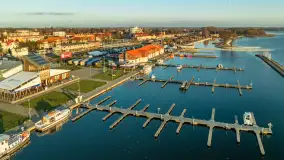 Ekomarina Giżycko i Niegocin przed zachodem słońca, listopad 2023 r. - zdjęcie 15