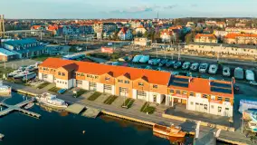 Ekomarina Giżycko i Niegocin przed zachodem słońca, listopad 2023 r. - zdjęcie 7