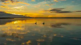 Wschód słońca nad jeziorem Dobskim, listopad 2023 r. - zdjęcie 9