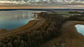 Wschód słońca nad jeziorem Dobskim, listopad 2023 r. - zdjęcie 62