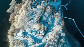 Zimowa wersja Mazur w okolicach Łabędziego Ostrowia i jeziora Kisajno - zdjęcie 50