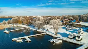 Zimowe Mazury nad jeziorem Święcajty w Ogonkach, listopad 2023 r. - zdjęcie 24