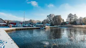 Mazurska biała jesień w porcie Ognisty Ptak, listopad 2023 r. - zdjęcie 29