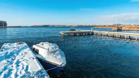 Mazurska biała jesień w porcie Ognisty Ptak, listopad 2023 r. - zdjęcie 13