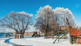 Mazurska biała jesień w porcie Ognisty Ptak, listopad 2023 r. - zdjęcie 15