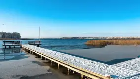 Mazurska biała jesień w porcie Ognisty Ptak, listopad 2023 r. - zdjęcie 21