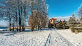 Mazurska biała jesień w porcie Ognisty Ptak, listopad 2023 r. - zdjęcie 22