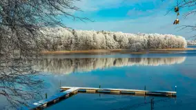 Zima w porcie Łabędzi Ostrów w Pięknej Górze, listopada 2023 r. - zdjęcie 18