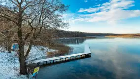 Most Sztynorcki, jeziora Dargin i Kirsajty w zimowej odsłonie, listopad 2023 r. - zdjęcie 25