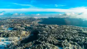 Jeszcze raz zima z drona nad Kisajnem i Święcajtami, listopad 2023 r. - zdjęcie 28