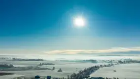 Zimowe Mazury z drona na różnych ujęciach - zdjęcie 15