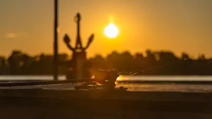 Letni zachód słońca w Marina Lester Club, lipiec 2023 r.