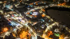 Zimowy Kętrzyn w nocy, styczeń 2024 r. - zdjęcie 24