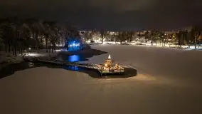 Zimowy Kętrzyn w nocy, styczeń 2024 r. - zdjęcie 35