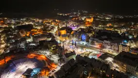 Zimowy Kętrzyn w nocy, styczeń 2024 r. - zdjęcie 28