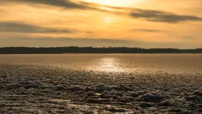 Uroki zimy nad jeziorem Dargin w porcie Dziki Harsz - zdjęcie 35