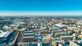 Zimowy Pisz na ujęciach z drona, styczeń 2024 r. - zdjęcie 25