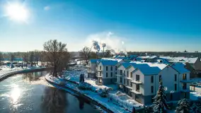 Zimowy Pisz na ujęciach z drona, styczeń 2024 r. - zdjęcie 7