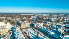 Zimowy Pisz na ujęciach z drona, styczeń 2024 r. - zdjęcie 20