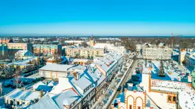 Zimowy Pisz na ujęciach z drona, styczeń 2024 r. - zdjęcie 28