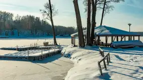 Stranda w mrozie i śniegu, styczeń 2024 r. - zdjęcie 11