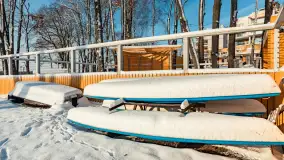 Stranda w mrozie i śniegu, styczeń 2024 r. - zdjęcie 3