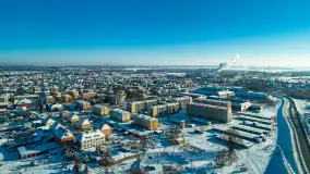 Różne miejsca na Mazurach na zimowych zdjęciach z drona, styczeń 2024 r. - zdjęcie 33