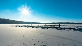 Jezioro Bełdany i Mazurski Raj w zimowej scenerii, styczeń 2024 r. - zdjęcie 16