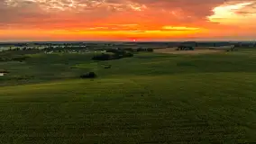 Zachód słońca na wschodnich obrzeżach Kętrzyna, sierpień 2023 r. - zdjęcie 25