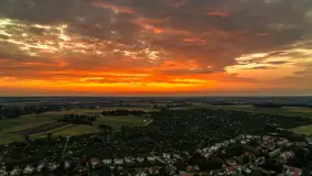 Zachód słońca na wschodnich obrzeżach Kętrzyna, sierpień 2023 r. - zdjęcie 11