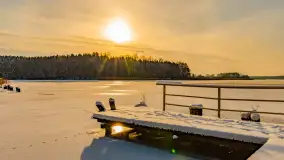 Zimowy spacer nad jeziorem Gołdopiwo niedaleko Żabinki, styczeń 2024 r. - zdjęcie 19