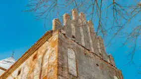 Zamek Krzyżacki, a teraz kościół w Bezławkach w zimowej scenerii, styczeń 2024 r. - zdjęcie 19