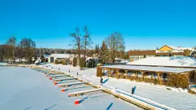 Bełdany, Piaski i Mazurski Raj z lotu ptaka, styczeń 2024 r. - zdjęcie 5