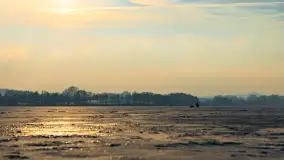 Jezioro Tajty i wieś Wrony przed zachodem słońca, styczeń 2024 r. - zdjęcie 8