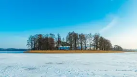 Jezioro Tajty i wieś Wrony przed zachodem słońca, styczeń 2024 r. - zdjęcie 10