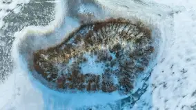 Jezioro Tajty i wieś Wrony przed zachodem słońca, styczeń 2024 r. - zdjęcie 19