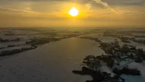 Jezioro Tajty i wieś Wrony przed zachodem słońca, styczeń 2024 r. - zdjęcie 33