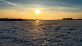 Jezioro Tajty i wieś Wrony przed zachodem słońca, styczeń 2024 r. - zdjęcie 28