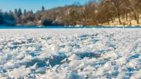Zimowa rzeka Dajna niedaleko Wilkowa, styczeń 2024 r. - zdjęcie 4