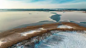 Zimowe jezioro Gołdopiwo w okolicach Przerwanek, styczeń 2024 r. - zdjęcie 29