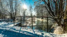 Zima nad rzeką Dajna, witajcie na bajecznych Mazurach, styczeń 2024 r. - zdjęcie 20