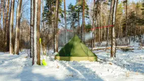 Biwak ekipy Mazury24 nad jeziorem Kruklin, styczeń 2024 r. - zdjęcie 32