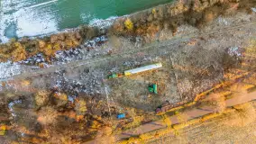 Wschód słońca z resztkami zimy nad jeziorem Siercze, styczeń 2024 r. - zdjęcie 41