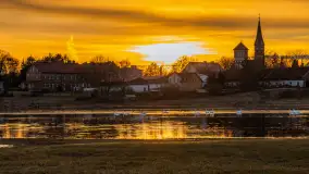 Zachód i rozlewiska przy Karolewie, luty 2024 r. - zdjęcie 32